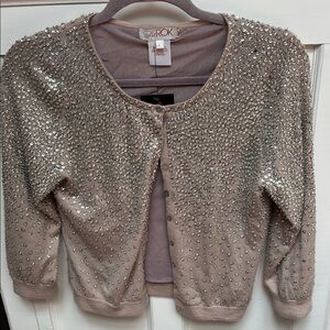 LaRok beaded cashmere Cardigan NWT